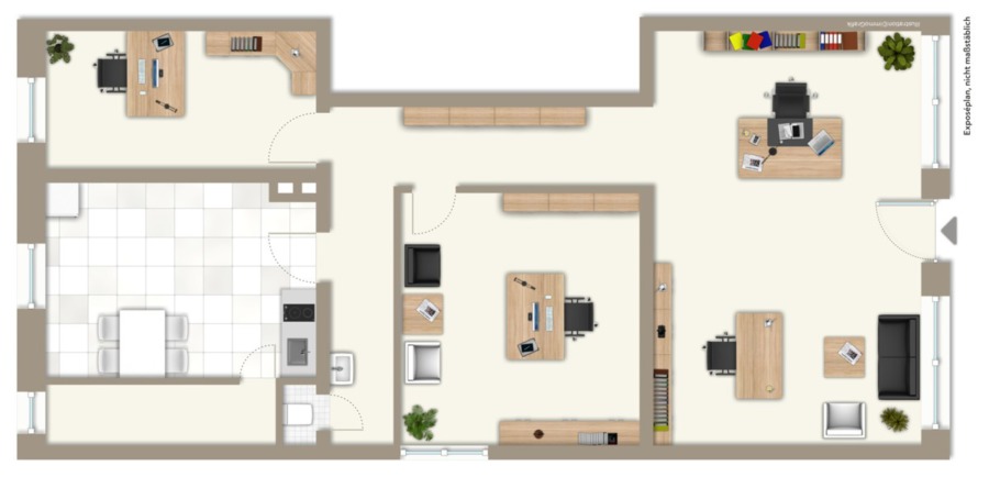 Büro, Praxis, oder Ladengeschäft, entscheiden Sie! zzgl. 20 m² Nebenfläche – insgesamt 94 m², 86609 Donauwörth, Bürofläche